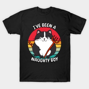 Cute fat Cat is a naughty boy T-Shirt